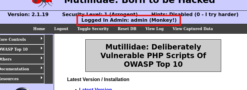 SQL Injection using Burp Suite screenshot